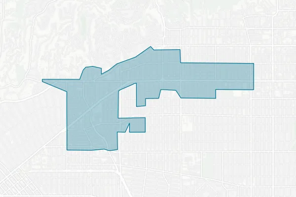 City of West Hollywood — detail map