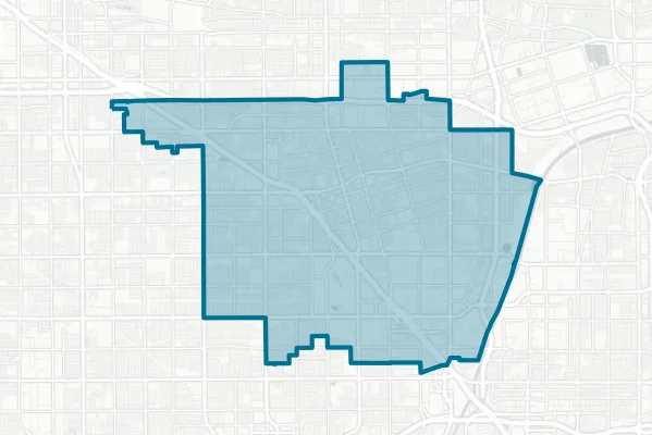 Anaheim Elementary School District — detail map