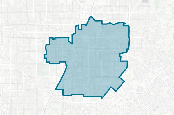City of Santa Ana — detail map