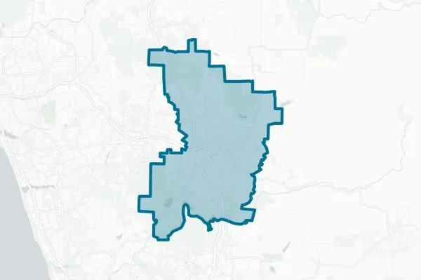 City of Escondido — detail map