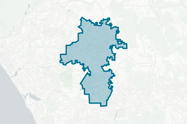 City of Vista — detail map