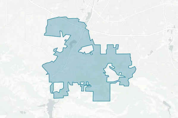 Town of Los Gatos — detail map