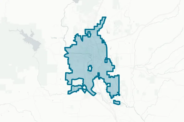 Redding Elementary School District — detail map