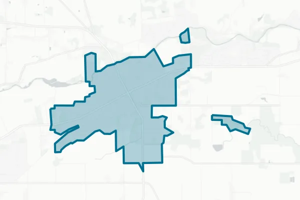 City of Oakdale — detail map