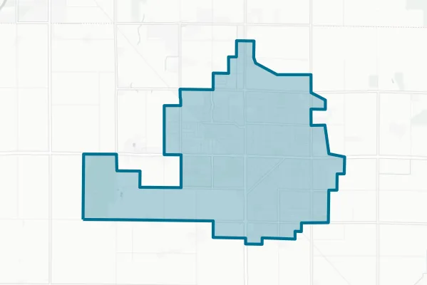 City of Dinuba — detail map