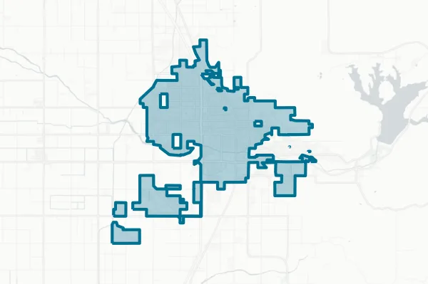 City of Porterville — detail map