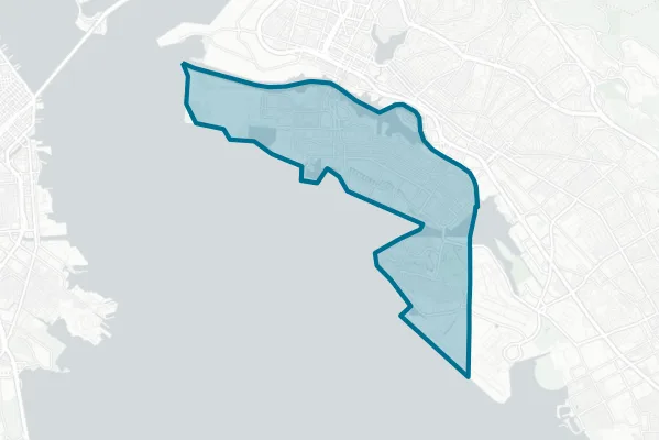 Alameda Unified School District — detail map