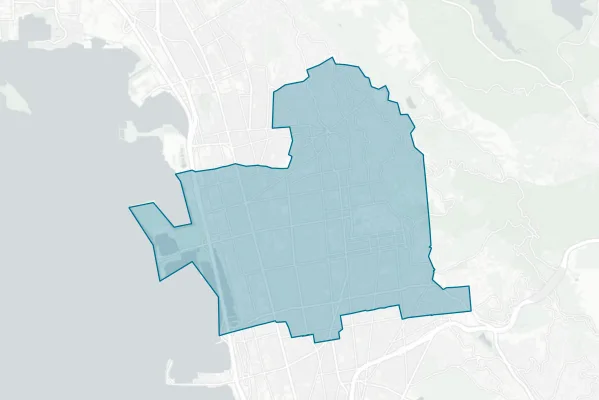 Berkeley Unified School District — detail map