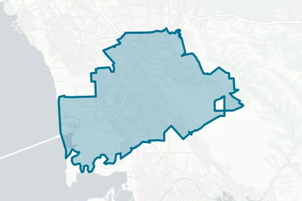 Hayward Unified School District — detail map
