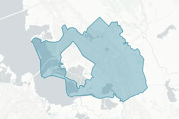 Fremont Unified School District — detail map