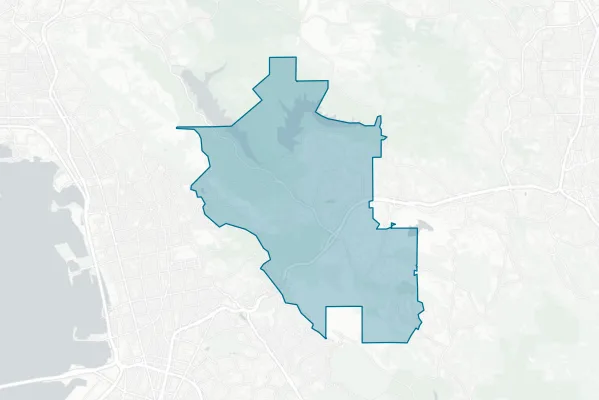 Orinda Union School District — detail map