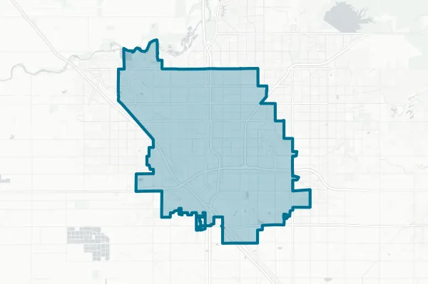 Fresno Unified School District — detail map