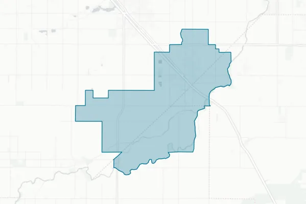 Kingsburg Elementary Charter School District — detail map