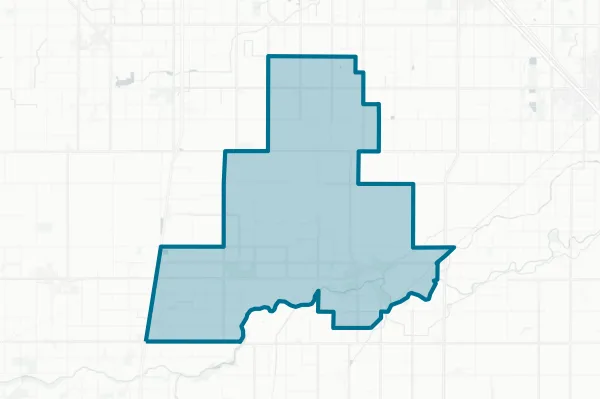Laton Unified School District — detail map