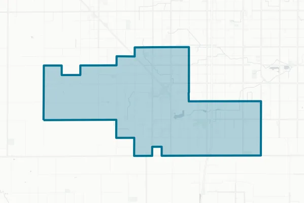 Caruthers Unified School District — detail map