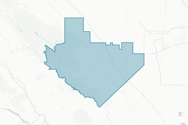 Coalinga-Huron Unified School District — detail map