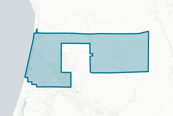 McKinleyville Union School District — detail map