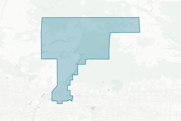 Azusa Unified School District — detail map