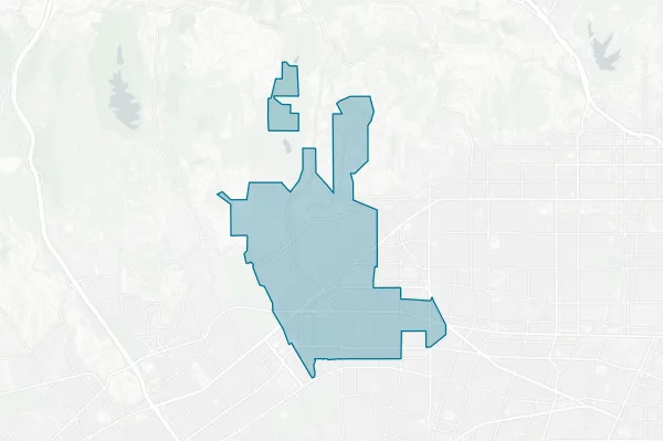 Beverly Hills Unified School District — detail map