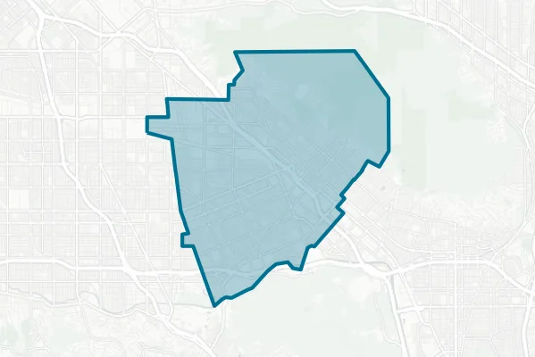 Burbank Unified School District — detail map