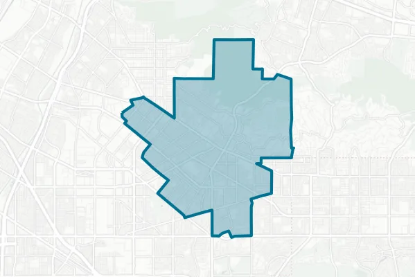 East Whittier City School District — detail map