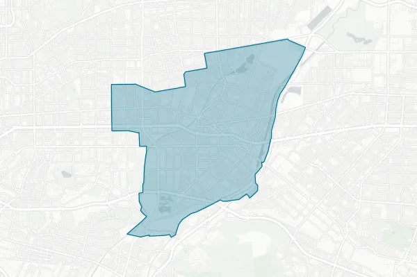 El Monte Union High School District — detail map