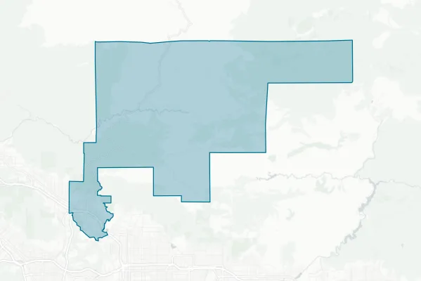 La Canada Unified School District — detail map