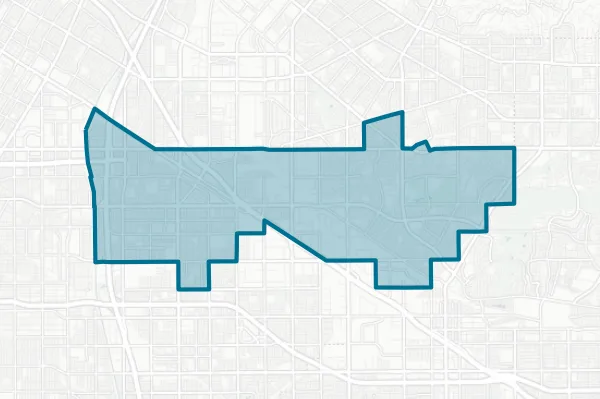 Norwalk La Mirada Unified School District — detail map