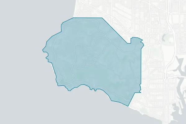 Palos Verdes Peninsula Unified School District — detail map
