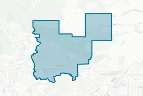 Pasadena Unified School District — detail map
