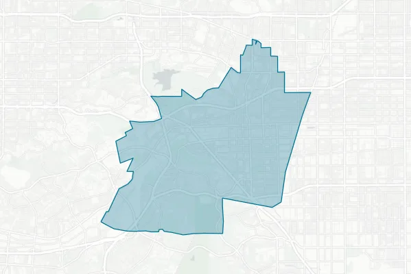 Pomona Unified School District — detail map