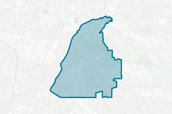 Whittier Union High School District — detail map