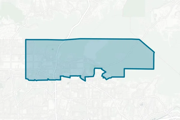 Brea Olinda Unified School District — detail map