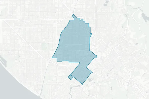 Santa Ana Unified School District — detail map