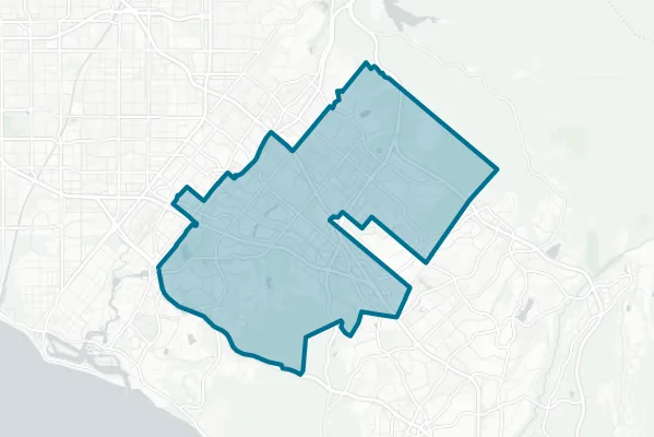 Irvine Unified School District — detail map