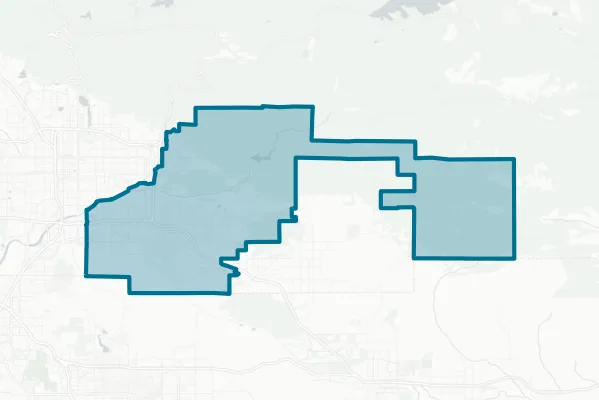 Redlands Unified School District — detail map