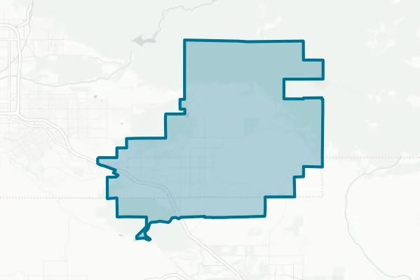 Yucaipa-Calimesa Joint Unified School District — detail map