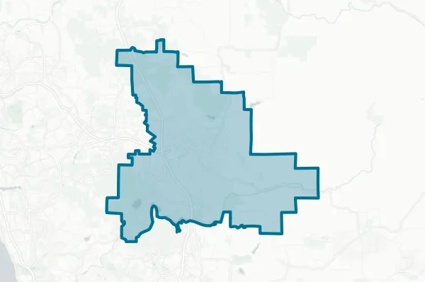 Escondido Union High School District — detail map