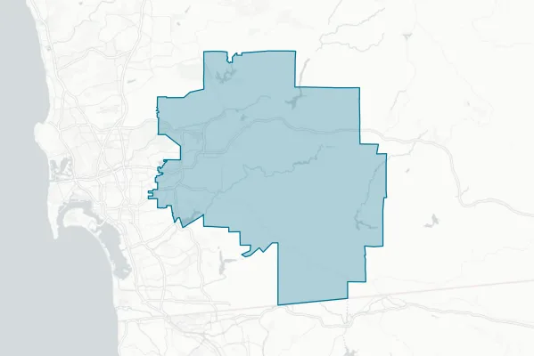 Grossmont Union High School District — detail map