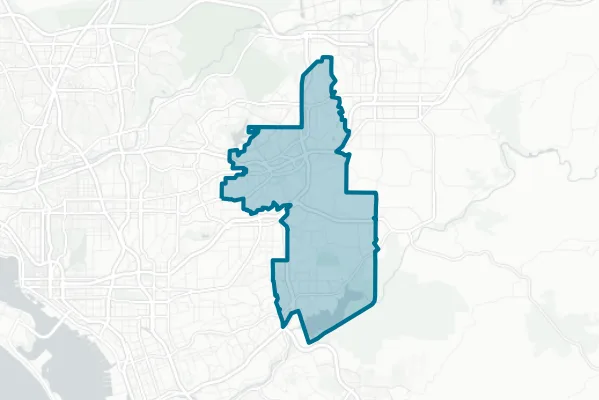 La Mesa-spring Valley School District — detail map