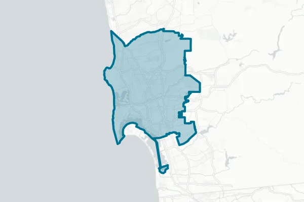 San Diego Unified School District — detail map