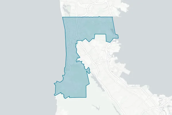 Jefferson Union High School District — detail map