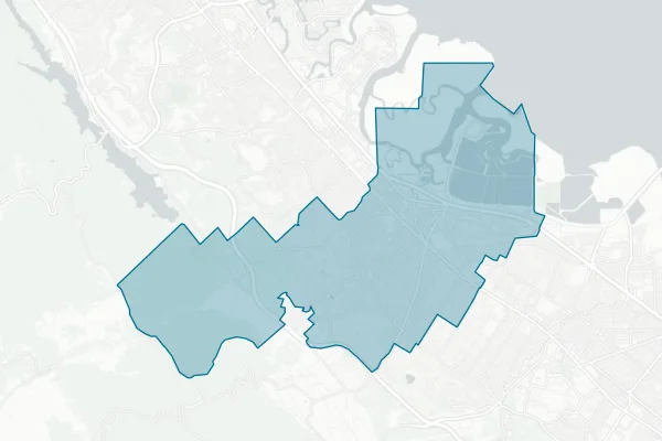 Redwood City School District — detail map