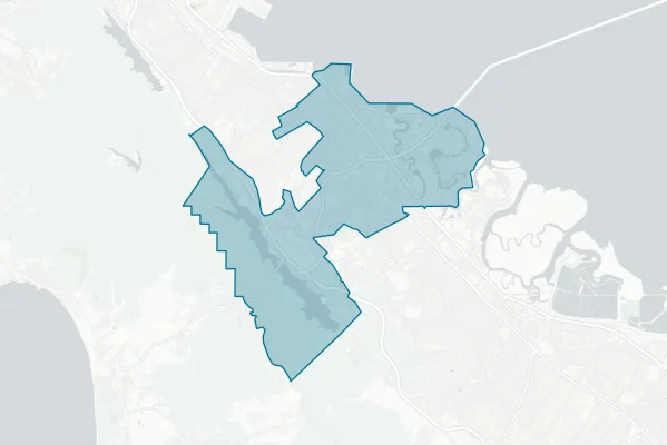 San Mateo Foster City School District — detail map