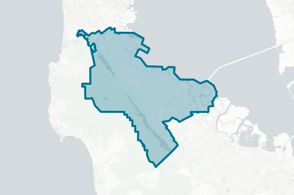 San Mateo Union High School District — detail map