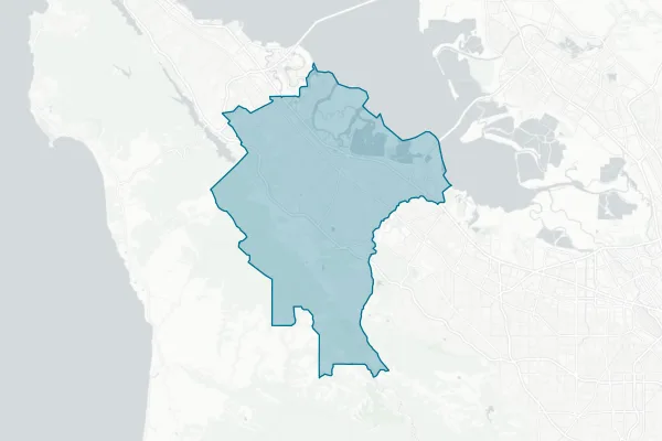 Sequoia Union High School District — detail map