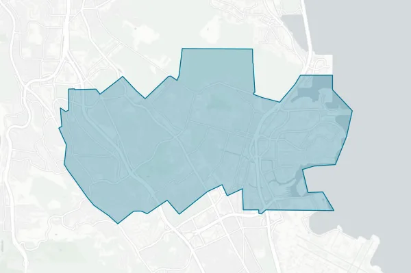 South San Francisco Unified School District — detail map