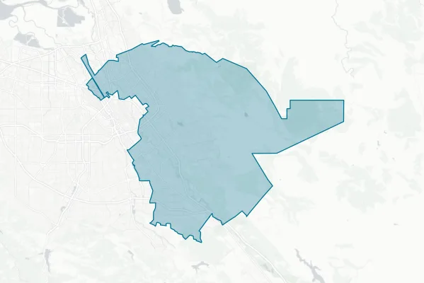East Side Union High School District — detail map