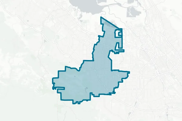 Fremont Union High School District — detail map