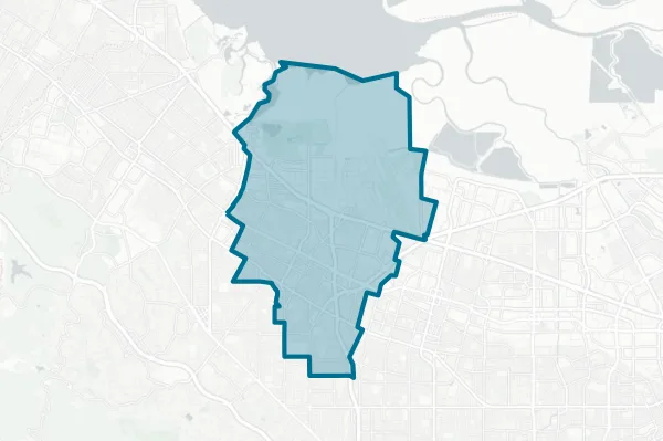 Mountain View Whisman School District — detail map